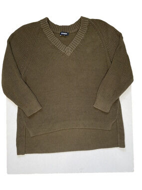 Express Sweater Womens Small Chunky Knit Relaxed Oversized Casual Cozy Office
